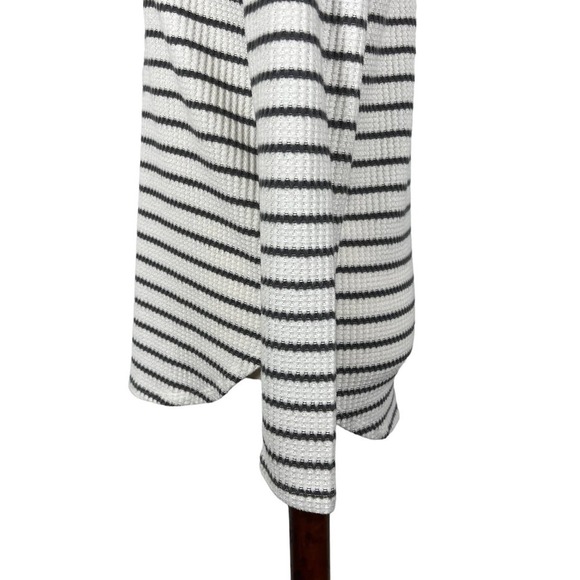 LOFT‎ STRIPED MOCK NECK WAFFLE KNIT PULLOVER SWEATER PRE-OWNED SIZE XS - Picture 7 of 13
